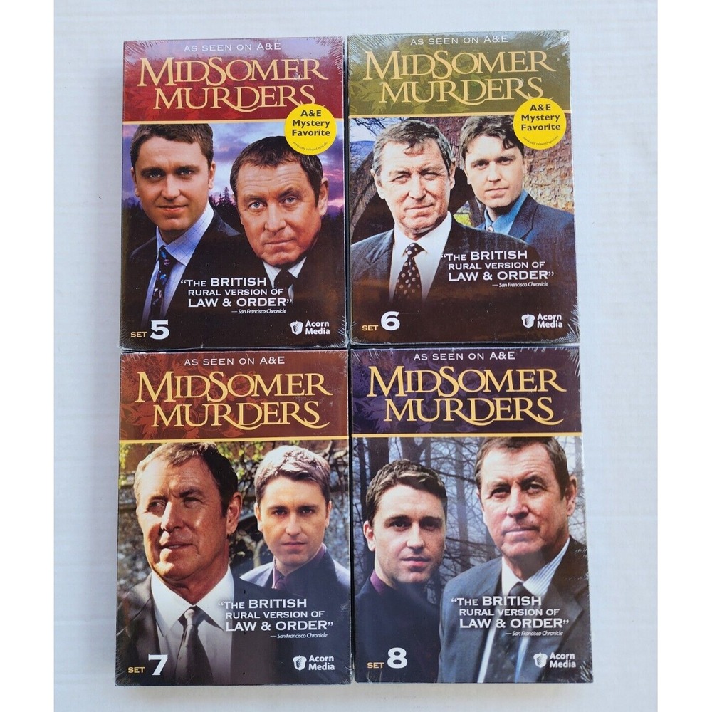 Midsomer Murders Series Season 5 6 7 8 NEW SEALED BBC DVD Box Set Acorn Media